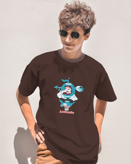 Earth & Thread | Attitude 100% Cotton Regular Fit T-Shirt - Premium 180 GSM Bold Expressive Graphic Tee