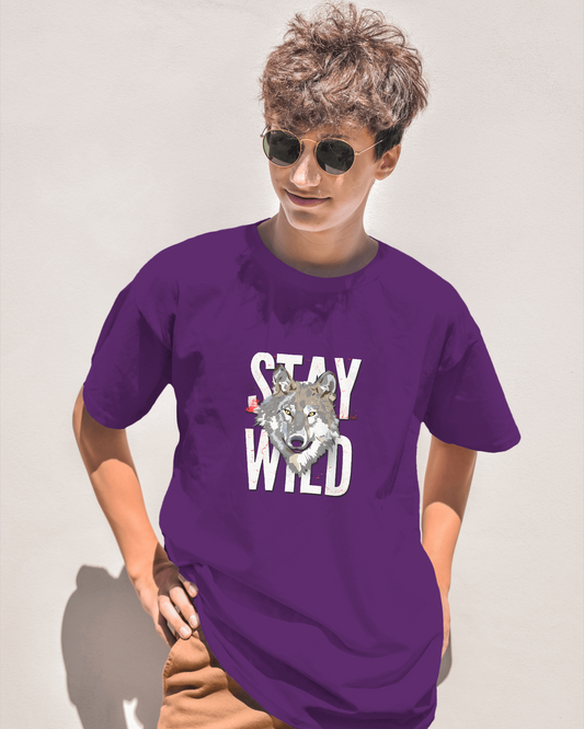 Stay Wild Wolf Tee – Smooth Comfort & Fearless Style