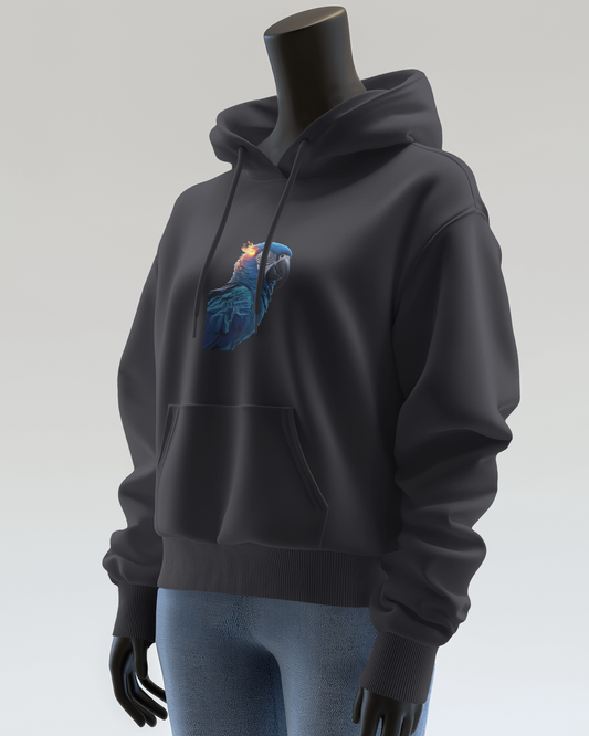 Oversized Hoodie – Blue Parrot Freedom Edition