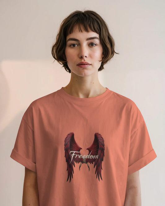 Premium Cotton T-Shirt – Wings of Freedom Edition