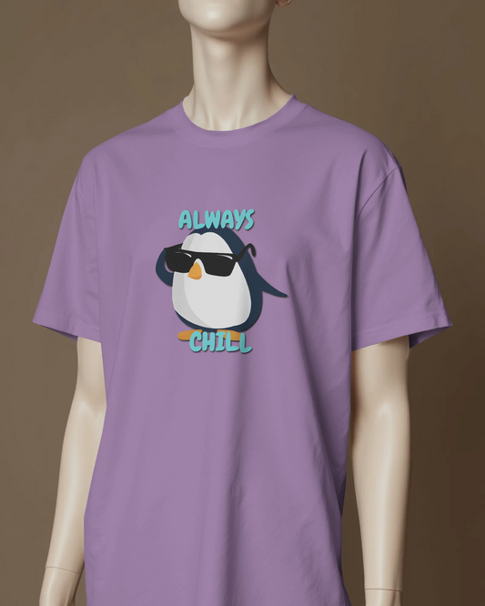 Chill in Ultra-Smooth Comfort – Premium Cotton Penguin Tee