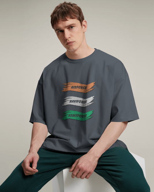 Oversized French Terry – Armed Forces Tribute Tee