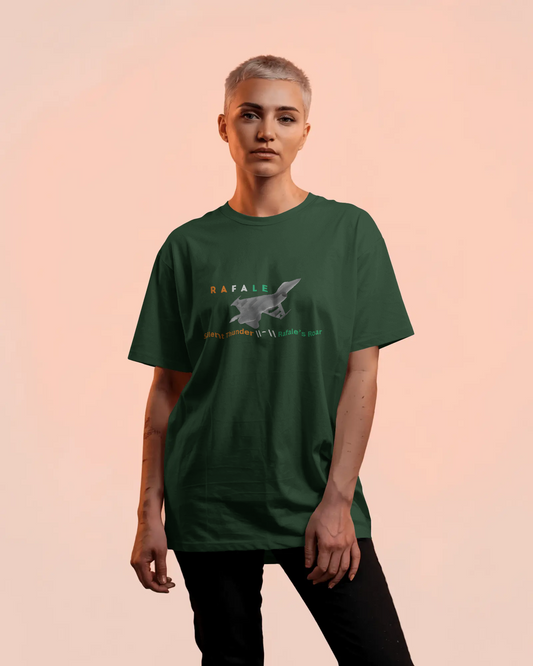Earth & Thread | Rafale Silent Thunder 100% Cotton Regular Fit T-Shirt - Premium 180 GSM Fighter Jet Graphic Tee
