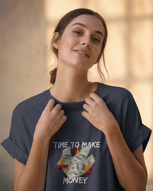 Hustle in Ultra-Smooth Comfort – Time to Make Money Tee