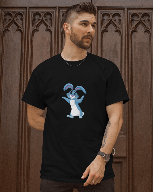 Bounce Into Comfort – Energetic Bunny Tee
