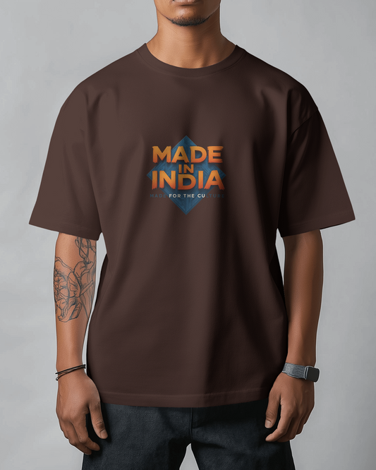 Earth & Thread | MADE IN INDIA 100% Cotton Regular Fit T-Shirt - Premium 180 GSM Patriotic Cultural Tee