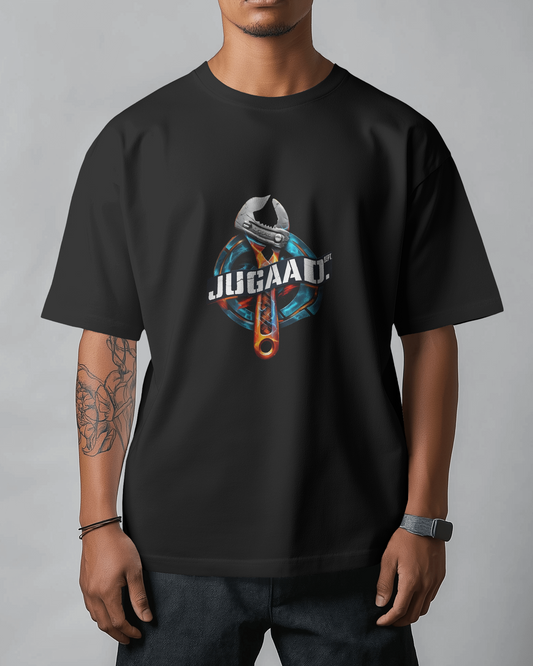 Earth & Thread | JUGAAD. 100% Cotton Regular Fit T-Shirt - Premium Ingenuity Graphic Tee