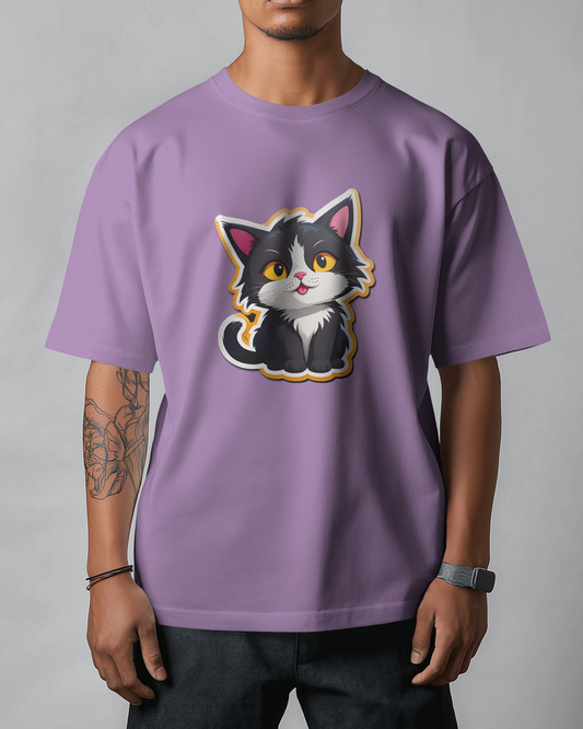 Earth & Thread | Cuddly Kitten 100% Cotton Regular Fit T-Shirt - Premium 180 GSM Adorable Pet Graphic Tee