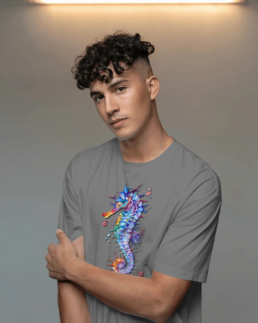 Elegance in Motion – Ultra-Smooth Seahorse Tee