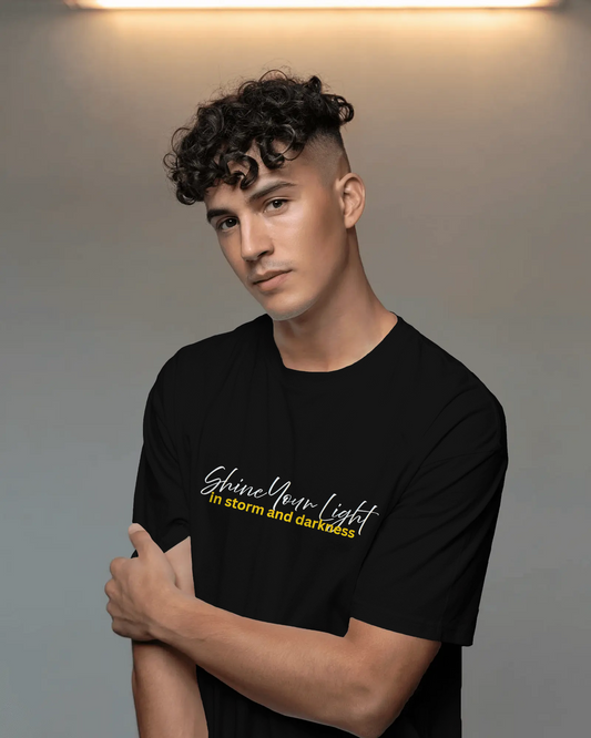 Earth & Thread | Shine Your Light 100% Cotton Regular Fit T-Shirt - Premium 180 GSM Inspirational Graphic Tee