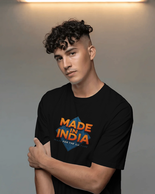 Earth & Thread | MADE IN INDIA 100% Cotton Regular Fit T-Shirt - Premium 180 GSM Patriotic Cultural Tee