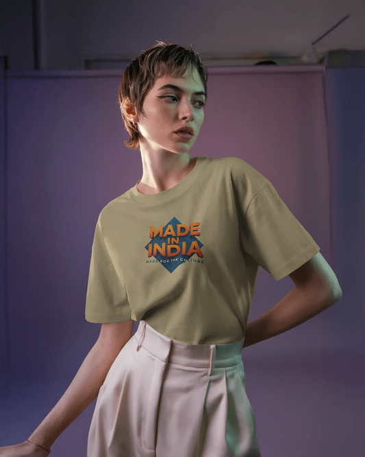 Earth & Thread | MADE IN INDIA 100% Cotton Regular Fit T-Shirt - Premium 180 GSM Patriotic Cultural Tee
