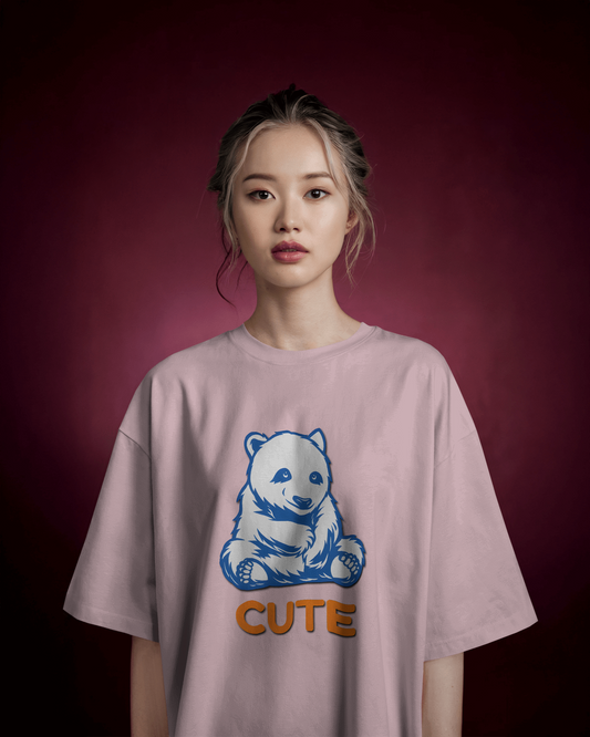 Cozy & Cute – Oversized Bear Cub Tee