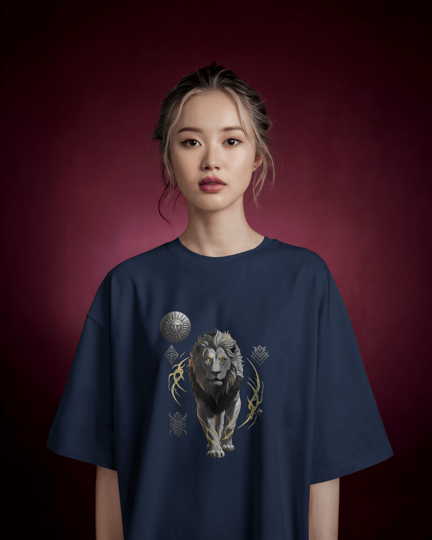 Oversized French Terry – Flames of the Warrior Tee