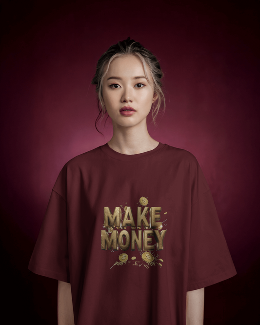 Oversized French Terry – MAKE MONEY Tee