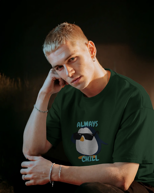 Chill in Ultra-Smooth Comfort – Premium Cotton Penguin Tee