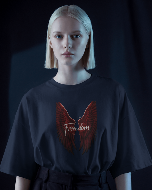 Oversized French Terry – Wings of Freedom Tee