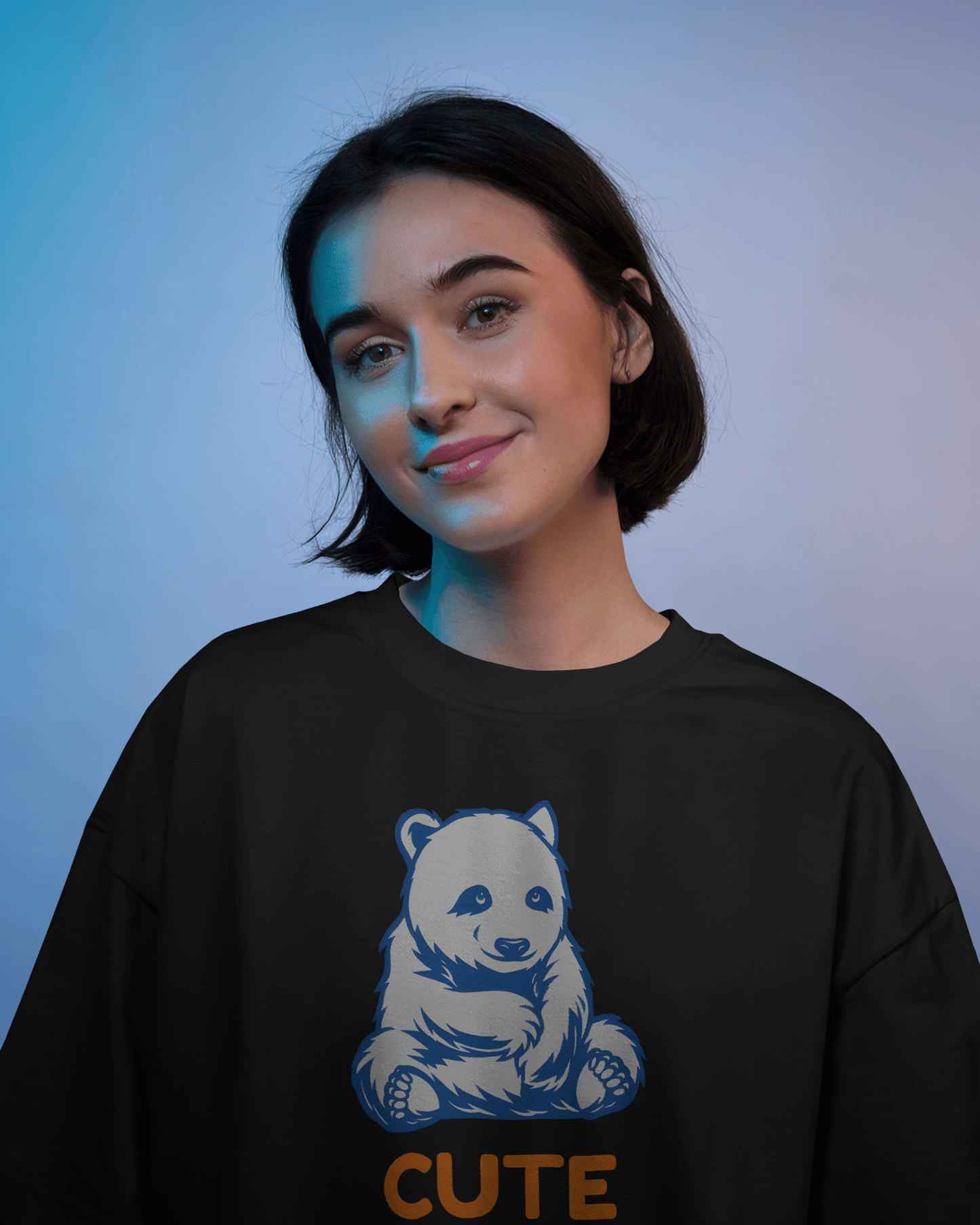 Cozy & Cute – Oversized Bear Cub Tee