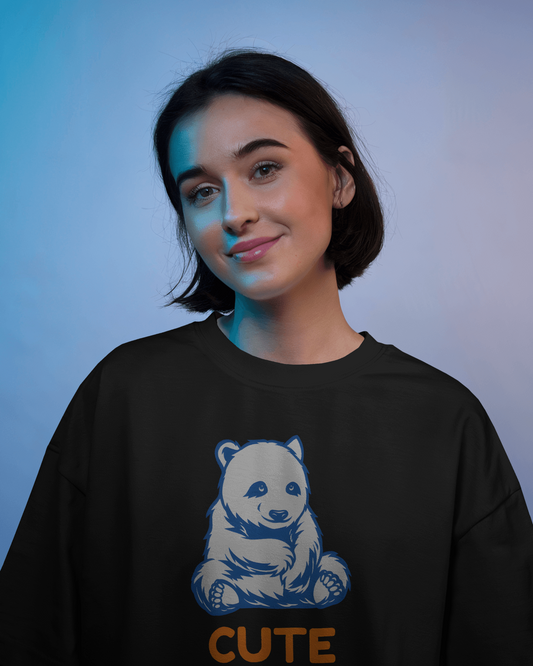Cozy & Cute – Oversized Bear Cub Tee