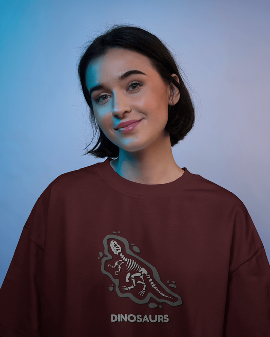 Oversized French Terry – Dinosaurs Fossil Tee