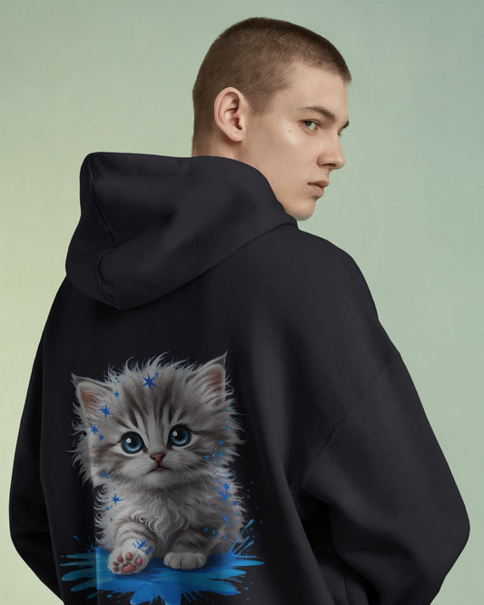 Oversized Hoodie – Black Eagle Lightning Edition