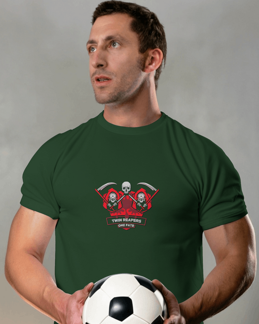 Earth & Thread | Devil Trio 100% Cotton Regular Fit T-Shirt - Premium 180 GSM Edgy Graphic Tee