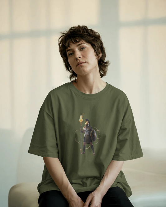 Oversized French Terry – Warrior’s Flame Tee