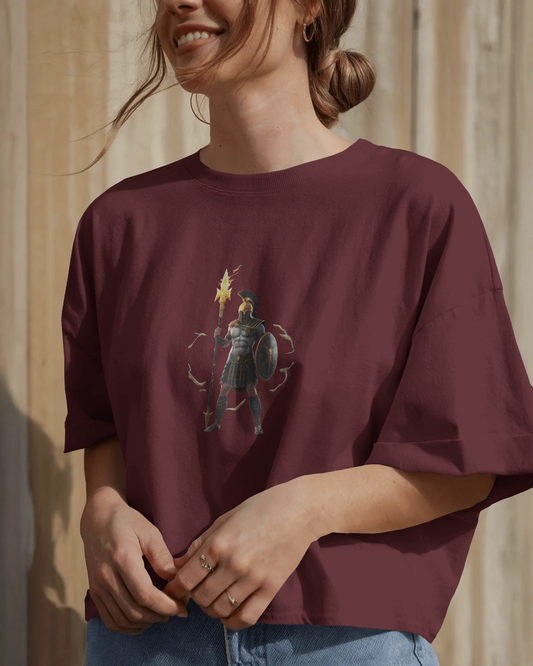 Oversized French Terry – Warrior’s Flame Tee