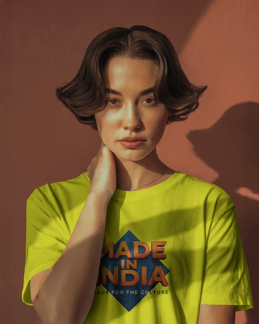 Earth & Thread | MADE IN INDIA 100% Cotton Regular Fit T-Shirt - Premium 180 GSM Patriotic Cultural Tee