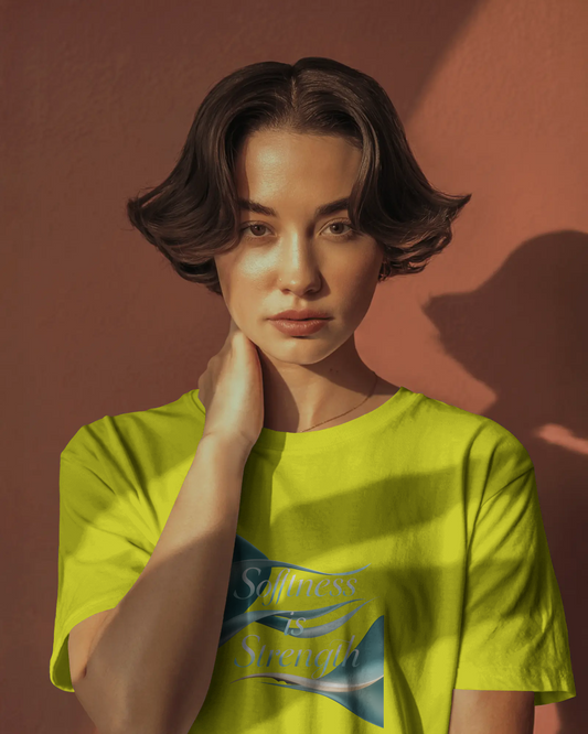 Earth & Thread | Softness Is Strength 100% Cotton Regular Fit T-Shirt - Premium 180 GSM Empowering Tee