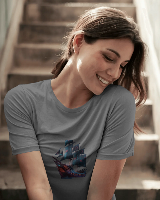 Premium Cotton T-Shirt – Ocean Voyager Edition