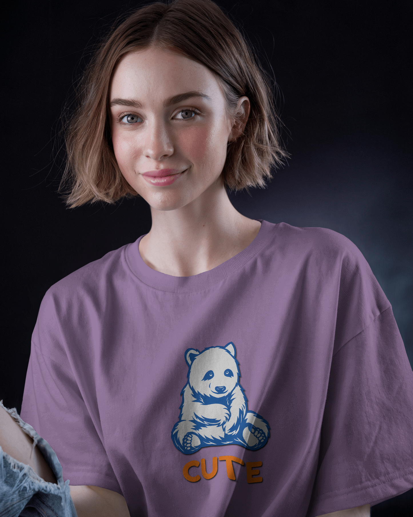 Cozy & Cute – Oversized Bear Cub Tee