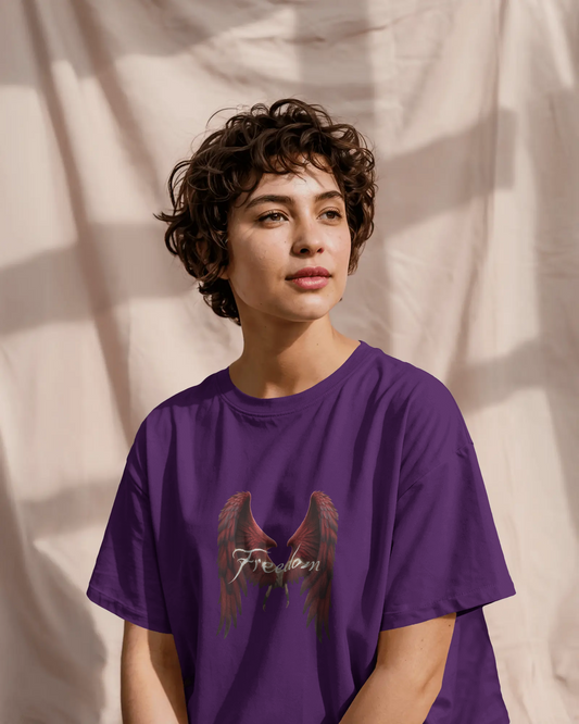 Premium Cotton T-Shirt – Wings of Freedom Edition