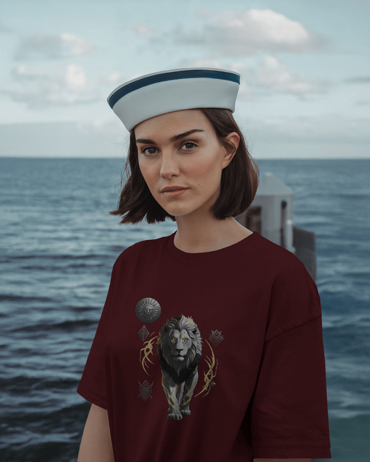 Oversized French Terry – Flames of the Warrior Tee
