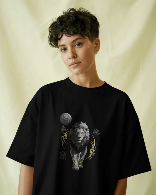 Oversized French Terry – Flames of the Warrior Tee