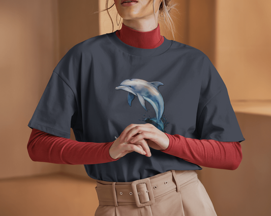 Glide into Comfort – Ultra-Smooth Dolphin Tee