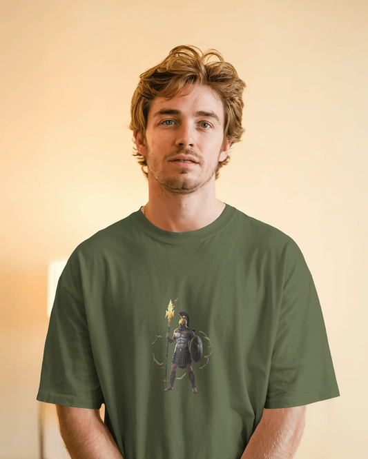 Oversized French Terry – Warrior’s Flame Tee