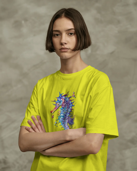 Elegance in Motion – Ultra-Smooth Seahorse Tee