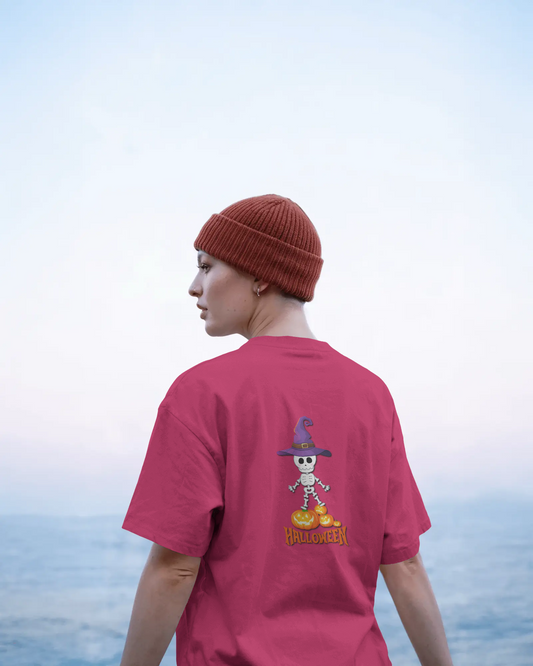 Spooky Chic in Ultra-Smooth Comfort – Halloween Skeleton Tee