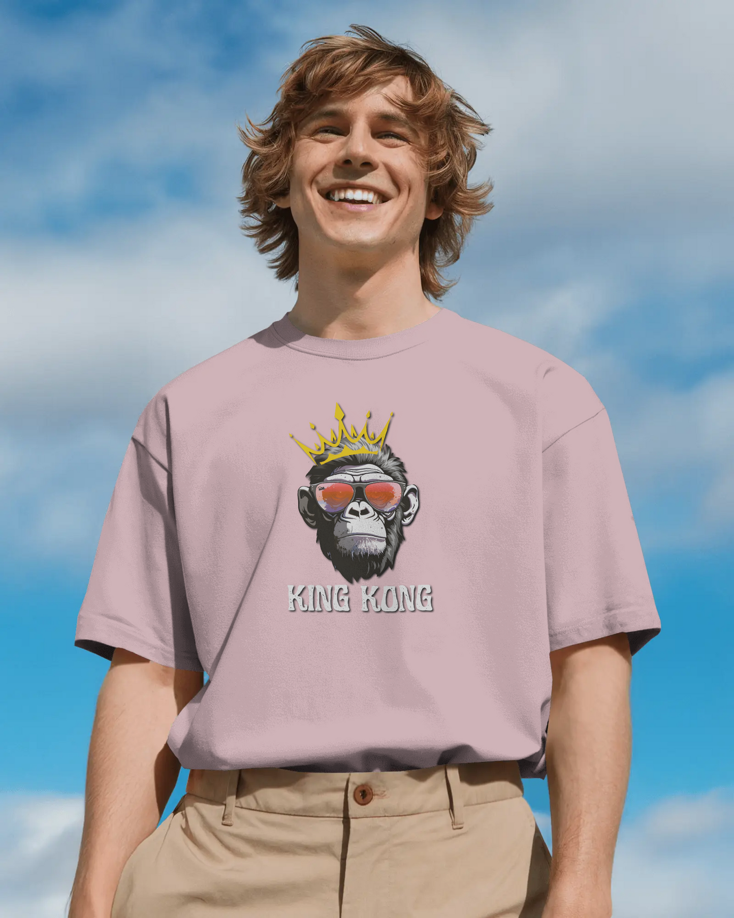Hop Into Comfort OVERSIZED  – Energetic Bunny Tee