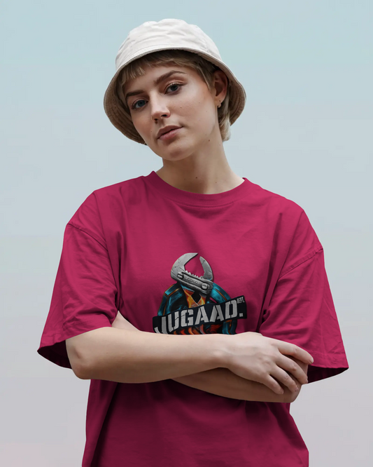 Earth & Thread | JUGAAD. 100% Cotton Regular Fit T-Shirt - Premium Ingenuity Graphic Tee