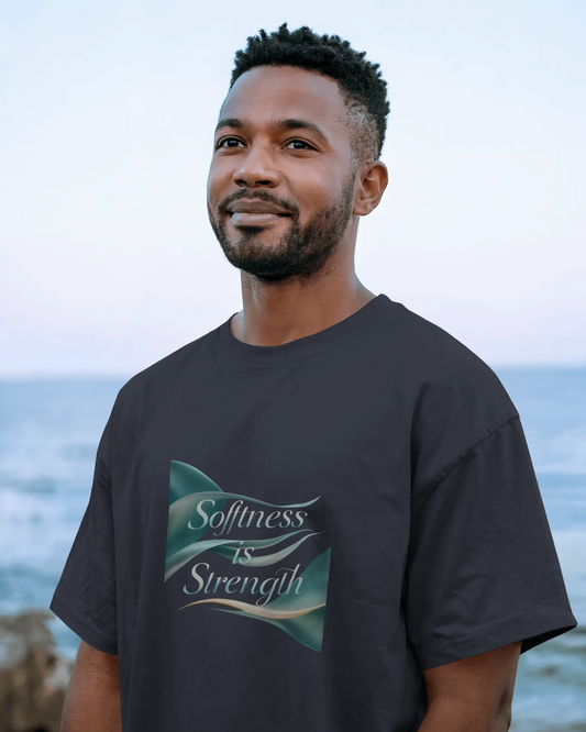 Earth & Thread | Softness Is Strength 100% Cotton Regular Fit T-Shirt - Premium 180 GSM Empowering Tee