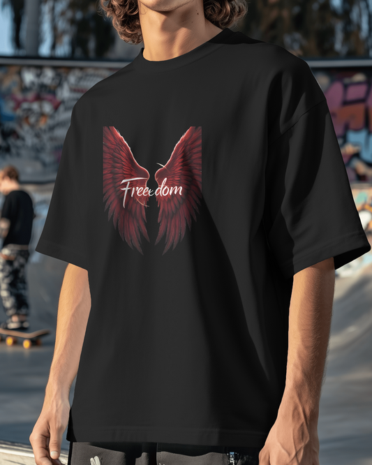 Oversized French Terry – Wings of Freedom Tee