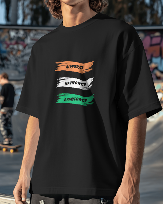 Oversized French Terry – Armed Forces Tribute Tee