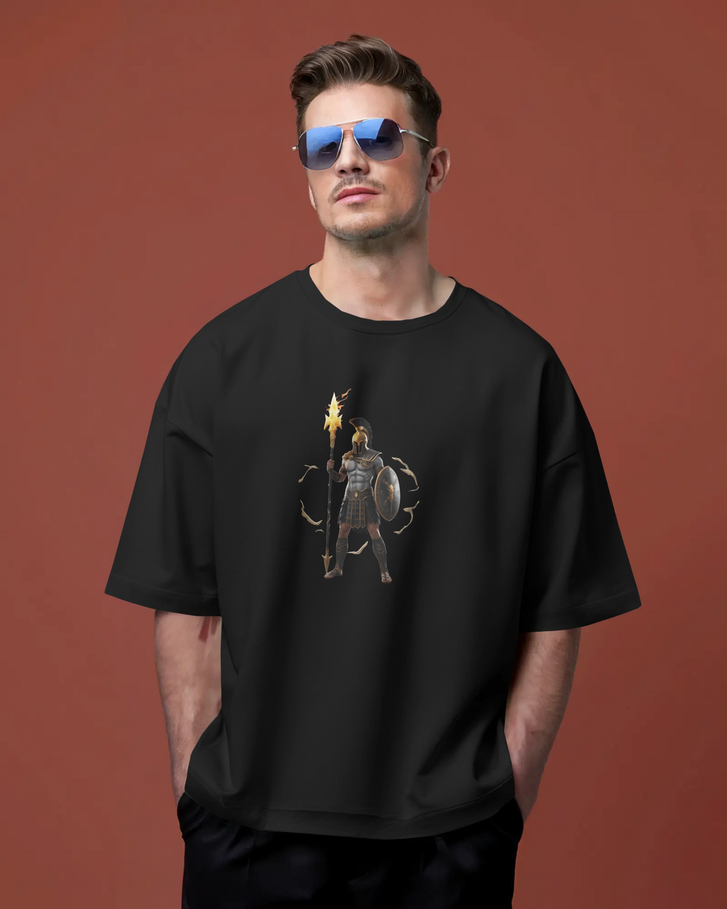 Oversized French Terry – Warrior’s Flame Tee
