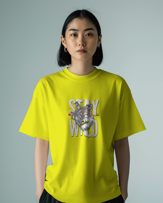 Stay Wild Wolf Tee – Smooth Comfort & Fearless Style
