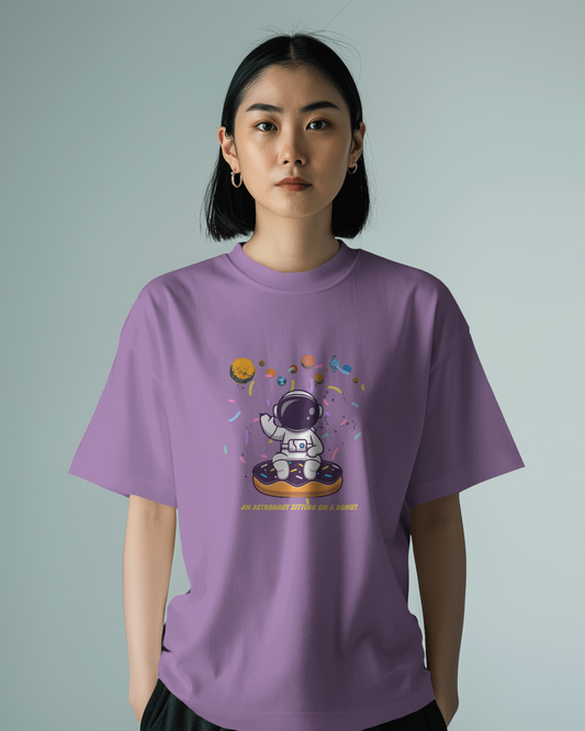 Explore the Unknown in Oversized Comfort – Astronaut Tee