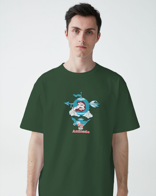 Earth & Thread | Attitude 100% Cotton Regular Fit T-Shirt - Premium 180 GSM Bold Expressive Graphic Tee