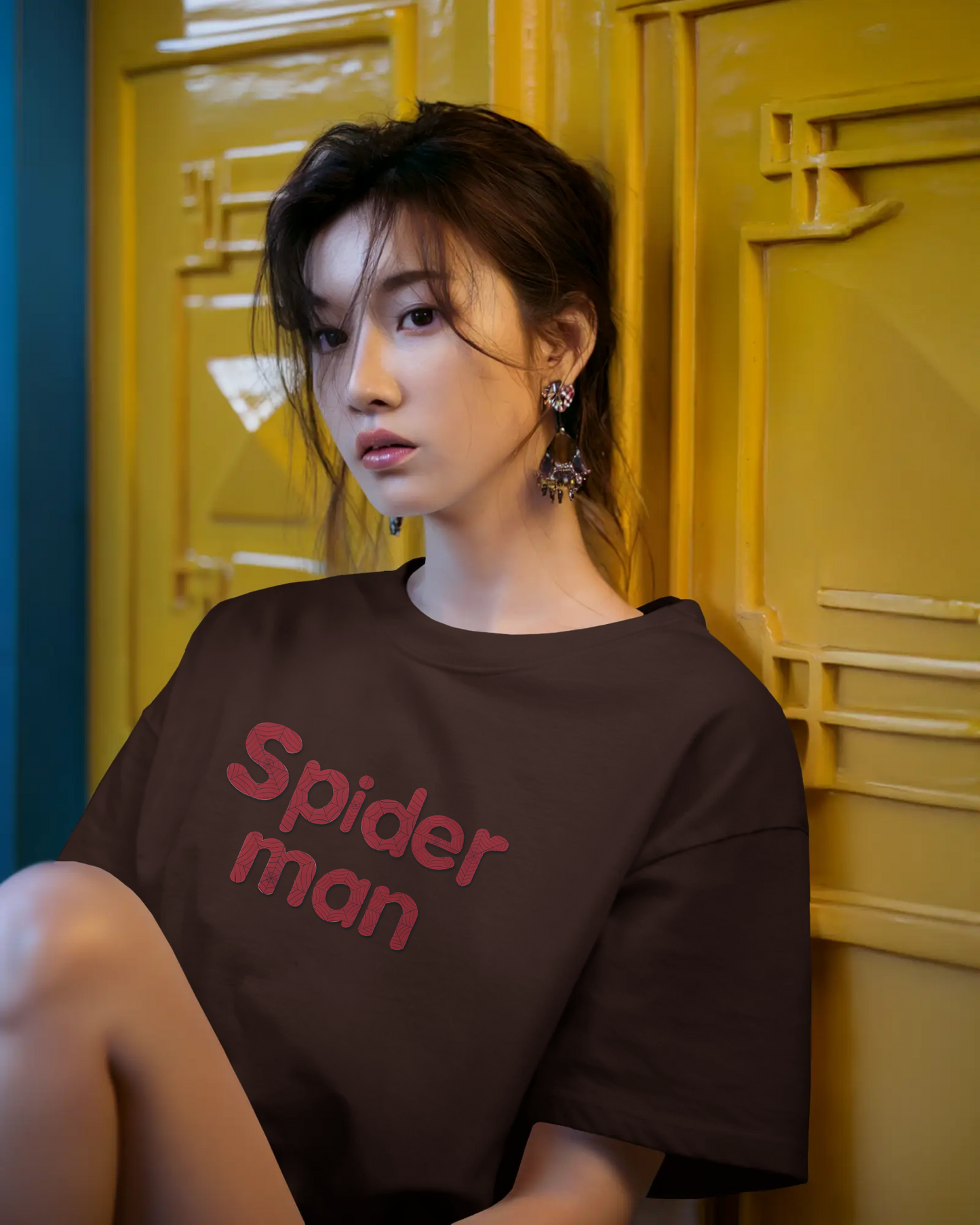 Swing into Oversized Comfort – Web Slinger Tee