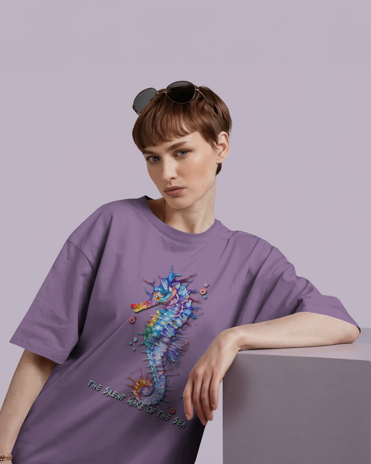 Elegance in Motion – Ultra-Smooth Seahorse Tee